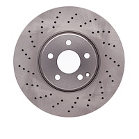 620-63059 Drilled Brake Rotor, 2002-2009 Mercedes-Benz, Position: Front