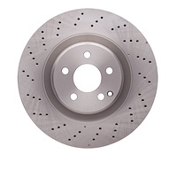 620-63075 Drilled Brake Rotor, 2007-2014 Mercedes-Benz, Position: Front