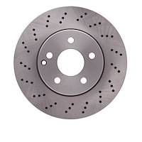 620-63084 Drilled Brake Rotor, 2008-2015 Mercedes-Benz, Position: Front