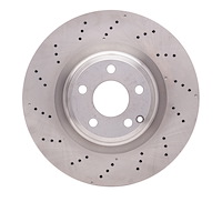 620-63098 Drilled Brake Rotor, 2012-2020 Mercedes-Benz, Position: Front