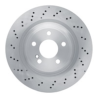 620-63102 Drilled Brake Rotor, 2013-2020 Mercedes-Benz, Position: Rear
