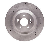 620-63113 Drilled Brake Rotor, 2014-2021 Mercedes-Benz, Position: Rear