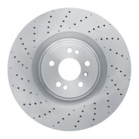 620-63145 Drilled Brake Rotor, 2012-2019 Mercedes-Benz, Position: Front