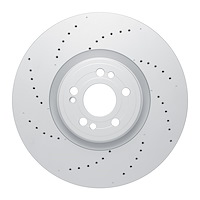 620-63180 Drilled Brake Rotor, Fits Select Mercedes-Benz, Position: Front