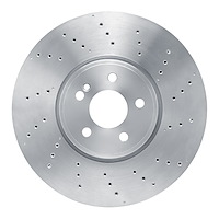 620-63190 Drilled Brake Rotor, Fits Select Mercedes-Benz, Position: Front