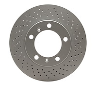 624-02042D GEOSPEC Drilled Rotor [Coated], 2005-2008 Porsche, Position: Right Front