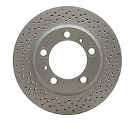 624-02044 GEOSPEC Drilled Rotor [Coated], Fits Select Porsche, Position: Rear