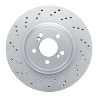 624-31127D GEOSPEC Drilled Rotor [Coated], 2015-2020 BMW, Position: Rear Left