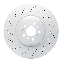624-31192D GEOSPEC Drilled Rotor [Coated], Fits Select BMW, Position: Left Front