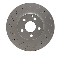 624-63052 GEOSPEC Drilled Rotor [Coated], 2005-2006 Mercedes-Benz, Position: Front