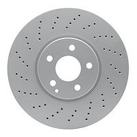 624-63059 GEOSPEC Drilled Rotor [Coated], 2002-2009 Mercedes-Benz, Position: Front