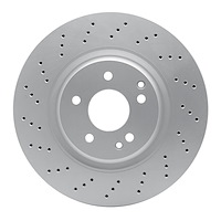 624-63070 GEOSPEC Drilled Rotor [Coated], 2003-2011 Mercedes-Benz, Position: Front