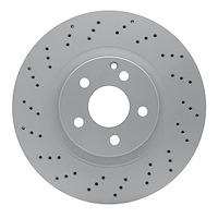 624-63079 GEOSPEC Drilled Rotor [Coated], 2007-2013 Mercedes-Benz, Position: Front