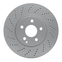 624-63085 GEOSPEC Drilled Rotor [Coated], 2008-2016 Mercedes-Benz, Position: Front