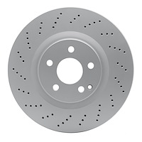 624-63093 GEOSPEC Drilled Rotor [Coated], 2010-2017 Mercedes-Benz, Position: Front