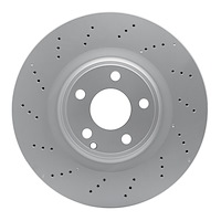624-63098 GEOSPEC Drilled Rotor [Coated], 2012-2020 Mercedes-Benz, Position: Front