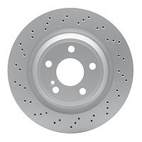 624-63102 GEOSPEC Drilled Rotor [Coated], 2013-2020 Mercedes-Benz, Position: Rear