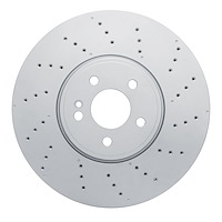 624-63188 GEOSPEC Drilled Rotor [Coated], Fits Select Mercedes-Benz, Position: Front