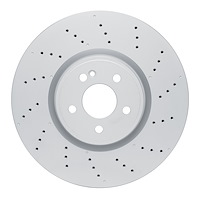 624-63197 GEOSPEC Drilled Rotor [Coated], Fits Select Mercedes-Benz, Position: Front