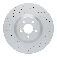 624-63200 GEOSPEC Drilled Rotor [Coated], Fits Select Mercedes-Benz, Position: Front