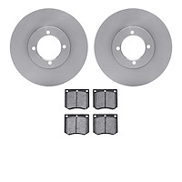 6302-22004 Brake Rotors with 3000-Series Ceramic Brake Pads Kit, 1976-1979 Lotus, Position: Front