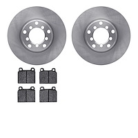 6302-63004 Brake Rotors with 3000-Series Ceramic Brake Pads Kit, 1965-1973 Mercedes-Benz, Position: Front