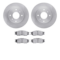6302-67004 Brake Rotors with 3000-Series Ceramic Brake Pads Kit, 2011-2013 Renault, Position: Front