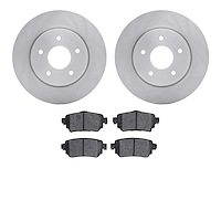 6302-67005 Brake Rotors with 3000-Series Ceramic Brake Pads Kit, Fits Select Infiniti/Nissan, Position: Rear