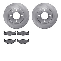 6302-74010 Brake Rotors with 3000-Series Ceramic Brake Pads Kit, 1984-2009 Audi/Volkswagen, Position: Front
