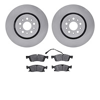 6302-79004 Brake Rotors with 3000-Series Ceramic Brake Pads Kit, Fits Select Maserati, Position: Front