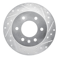 631-40044R Drilled/Slotted Brake Rotor [Silver], 2006-2018 Multiple Makes/Models, Position: Rr Right,Rear Right