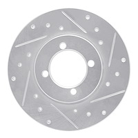 631-43000R Drilled/Slotted Brake Rotor [Silver], 1974-1987 Multiple Makes/Models, Position: Front Right
