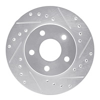 631-47018R Drilled/Slotted Brake Rotor [Silver], 1985-1991 GM, Position: Front Right