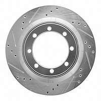 631-54212L Drilled/Slotted Brake Rotor [Silver], Fits Select Ford/Lincoln/Mercury/Mazda, Position: Rear Left,Rr Left