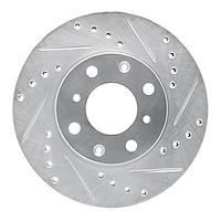 631-59012R Drilled/Slotted Brake Rotor [Silver], 1986-1991 Acura/Honda, Position: Front Right