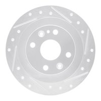 631-67003R Drilled/Slotted Brake Rotor [Silver], 1976-1982 Infiniti/Nissan, Position: Front Right