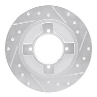 631-67013R Drilled/Slotted Brake Rotor [Silver], 1982-1986 Infiniti/Nissan, Position: Front Right