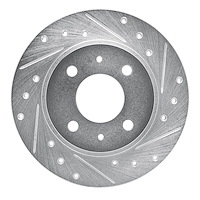631-67020R Drilled/Slotted Brake Rotor [Silver], 1986-2006 Infiniti/Nissan, Position: Front Right