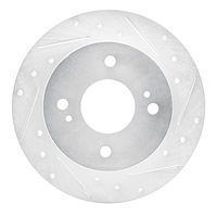 631-67036R Drilled/Slotted Brake Rotor [Silver], 1990-2006 Infiniti/Nissan, Position: Rear Right
