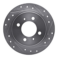 631-67039R Drilled/Slotted Brake Rotor [Silver], 1991-2006 Infiniti/Nissan, Position: Rear Right