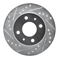 631-67044L Drilled/Slotted Brake Rotor [Silver], 1995-2000 Infiniti/Nissan, Position: Front Left