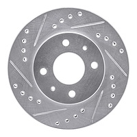 631-67045L Drilled/Slotted Brake Rotor [Silver], 1995-2000 Infiniti/Nissan, Position: Front Left