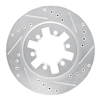 631-67079R Drilled/Slotted Brake Rotor [Silver], 1985-2012 Infiniti/Nissan, Position: Front Right