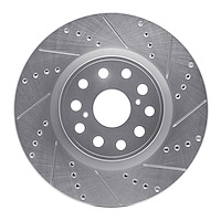 631-75017R Drilled/Slotted Brake Rotor [Silver], Fits Select Lexus/Toyota/Scion, Position: Front Right