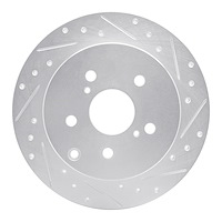 631-76089R Drilled/Slotted Brake Rotor [Silver], 2012-2020 Lexus/Toyota/Scion, Position: Rear Right