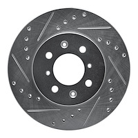 631-92123L Drilled/Slotted Brake Rotor [Silver], 2018-2019 GM, Position: Front Left