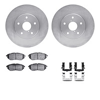 6312-13039 Brake Rotors with 3000-Series Ceramic Brake Pads Kit with Hardware, 2015-2015 Subaru, Position: Front