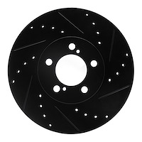 633-54038R Drilled/Slotted Brake Rotor [Black], 1993-2007 Ford/Lincoln/Mercury/Mazda, Position: Front Right
