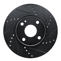 633-91003R Drilled/Slotted Brake Rotor [Black], 2016-2020 Multiple Makes/Models, Position: Front Right