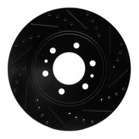 633-92097R Drilled/Slotted Brake Rotor [Black], 2006-2019 Lexus/Toyota/Scion, Position: Front Right